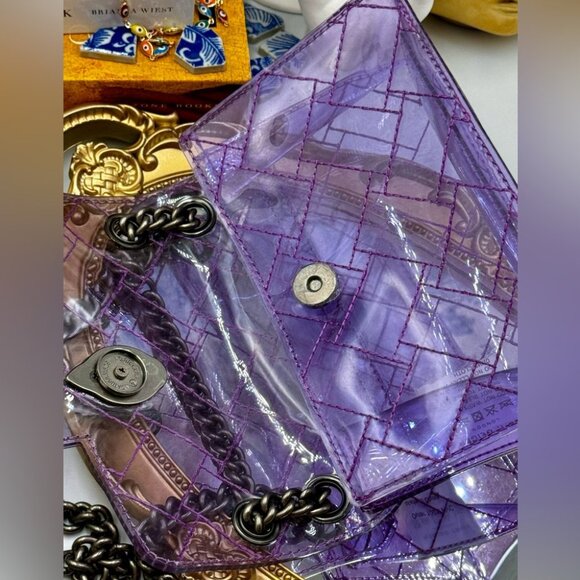 🆕 KURT GEIGER LONDON 🧿 NWOT Mini Kensington Crossbody Bag, Light Purple - Picture 12 of 16